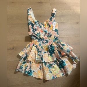 For Love And Lemons belted mini dress